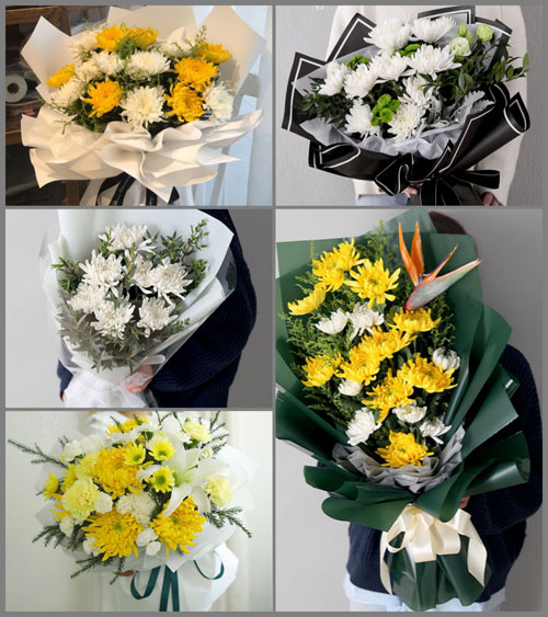 四川乐山峨边彝族自治县觉莫乡白事花束代送